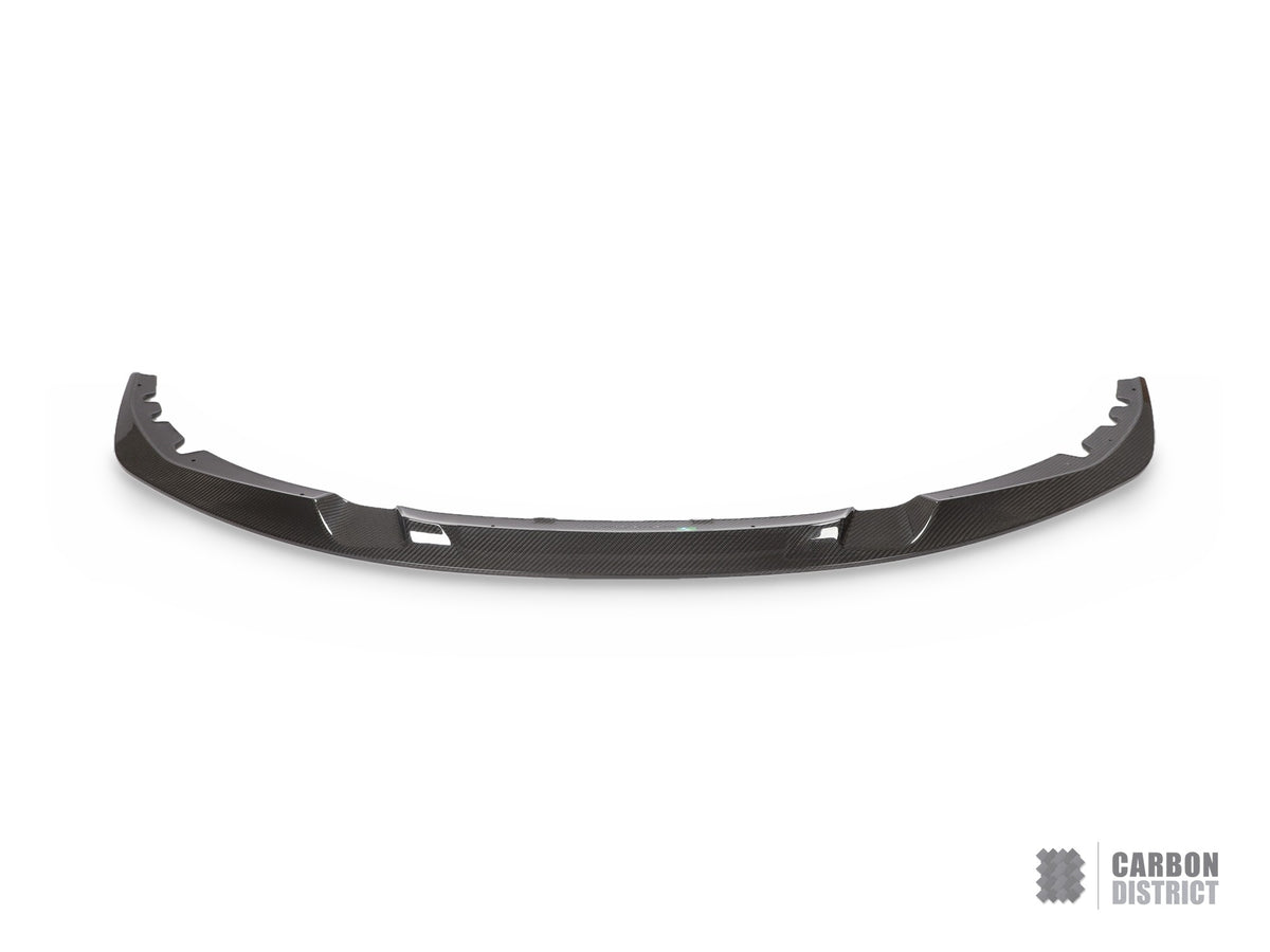 BMW 4 Series (G22/G23) dry carbon fibre front lip (V1) — UV-stable gloss finish