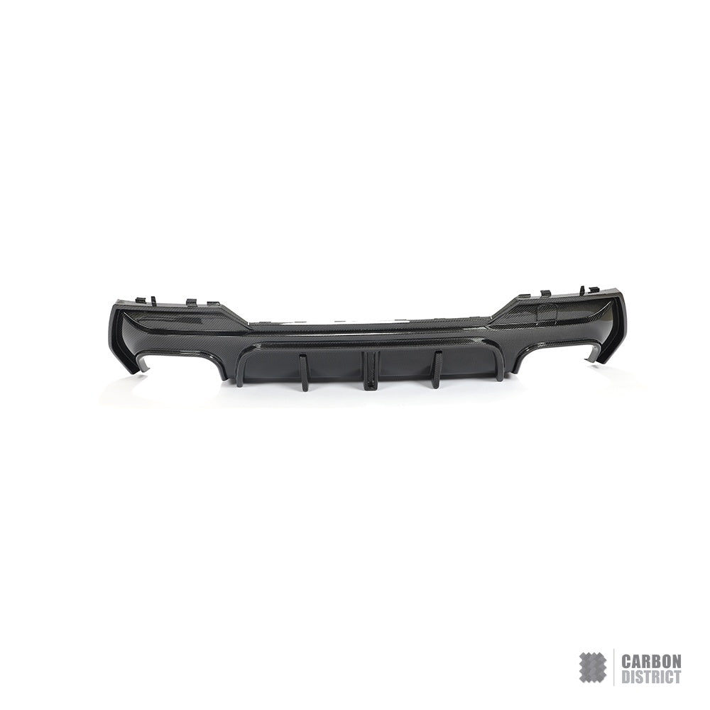 BMW 4 Series (G22/G23) carbon fibre rear diffuser (V2) — view 5