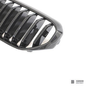 BMW 5 Series (G30) Dry Carbon Fibre Kidney Grille V2