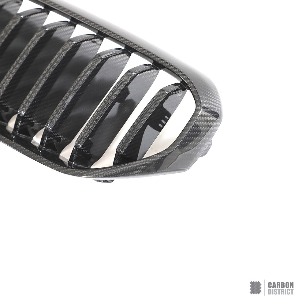 BMW 5 Series (G30/G38) dry carbon fibre grille — fits 2017-2023