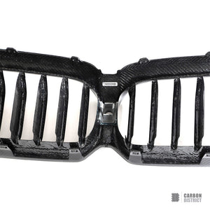 BMW 5 Series (G30) Dry Carbon Fibre Kidney Grille V2