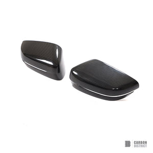 BMW 5 Series (G30) Dry Carbon Fibre Mirror Caps V2