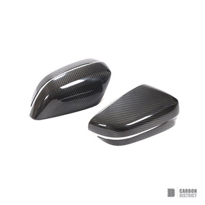 BMW 5 Series (G30) Dry Carbon Fibre Mirror Caps V2