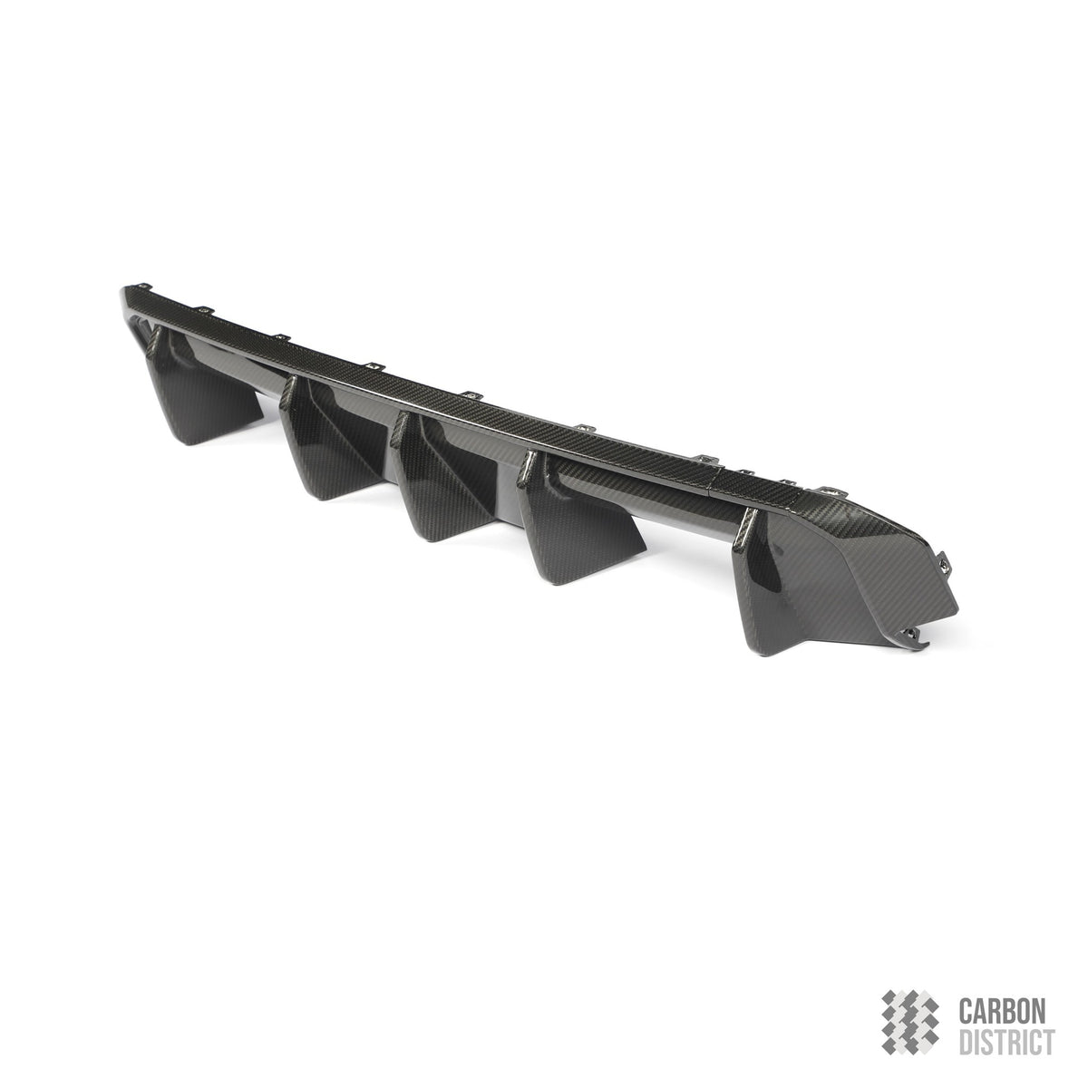 BMW M3/M4 (G80/G82/G83) dry carbon fibre rear diffuser (V1) — UV-stable gloss finish