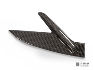 BMW M3 Touring (G81) dry carbon fibre side vents — UV-stable gloss finish