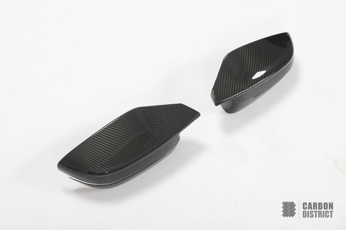 BMW M3/M4 (G81/G82/G83) dry carbon fibre mirror caps — view 5