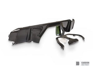 BMW M3/M4 (G81/G82/G83) dry carbon fibre rear diffuser — fits 2021+
