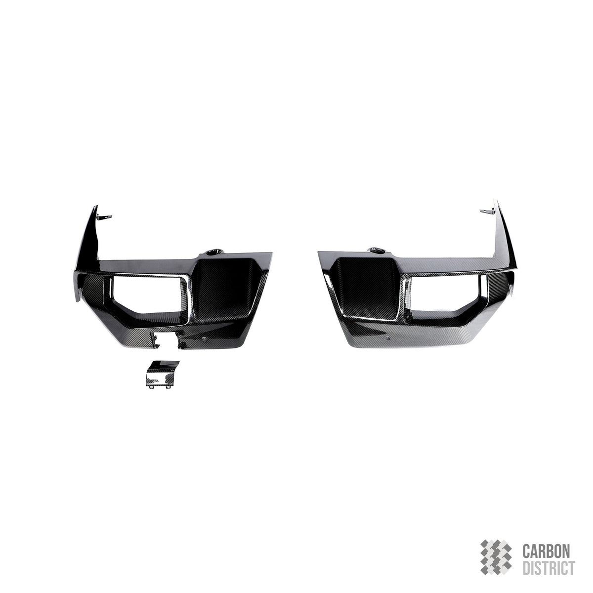 BMW M5 (G90) dry carbon fibre bumper corners