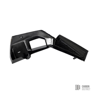 BMW M5 (G90) dry carbon fibre bumper corners — fits 2025+
