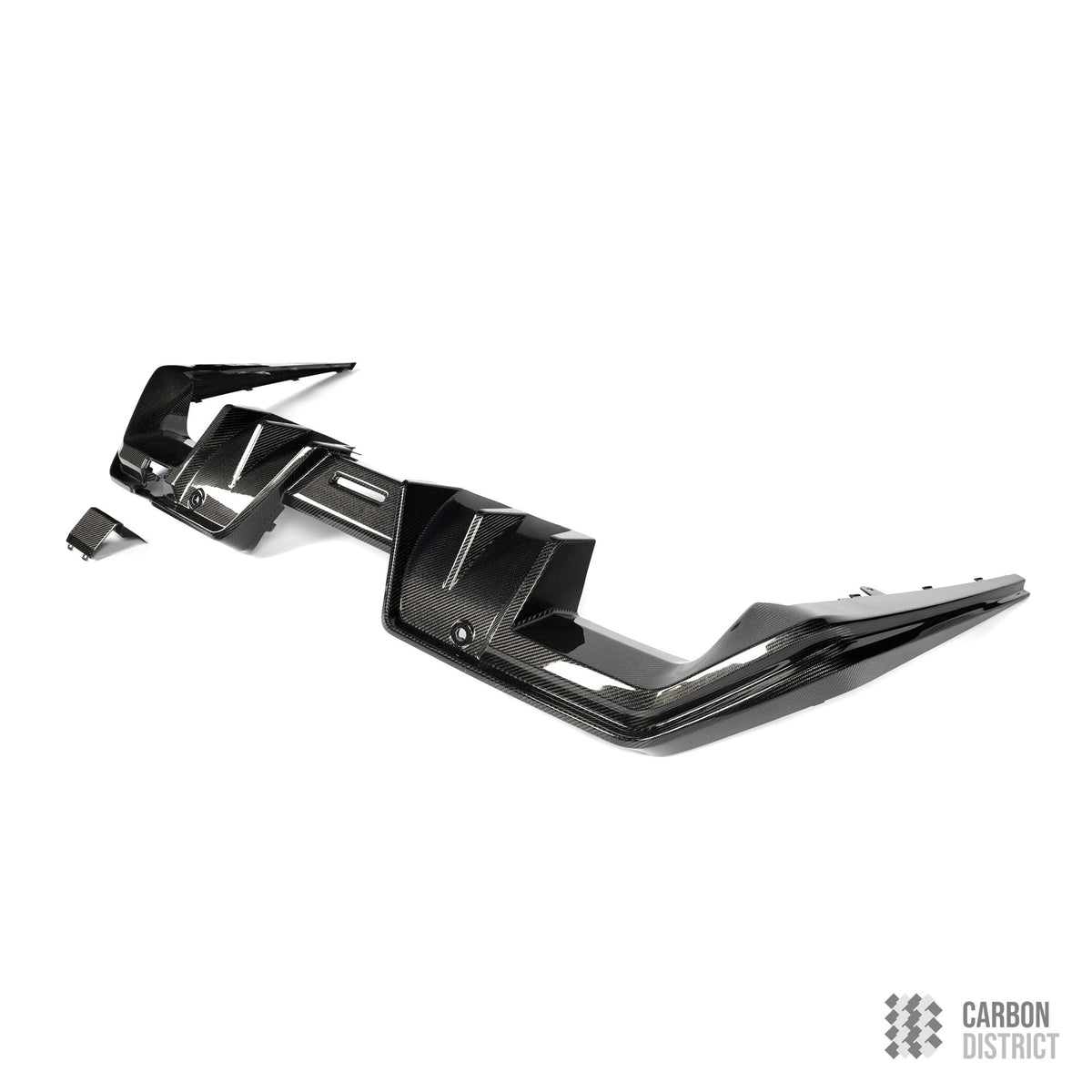 BMW M5 (G90/G99) carbon fibre rear diffuser — UV-stable gloss finish