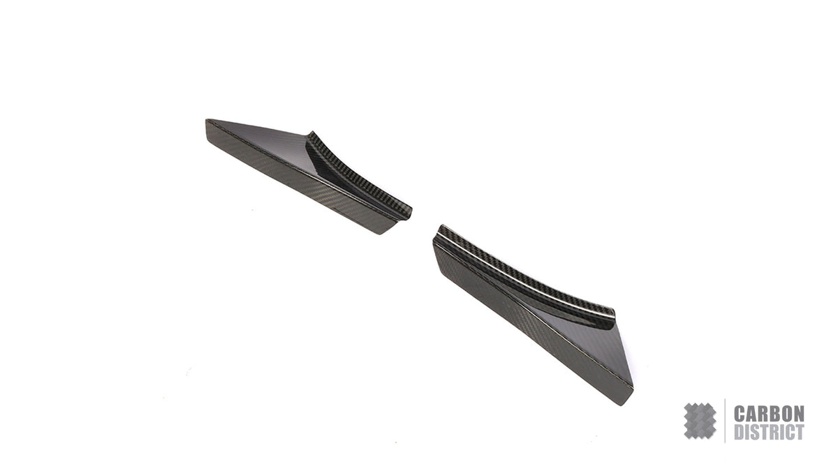 BMW i8 (I12) dry carbon fibre front canards — fits 2014-2020