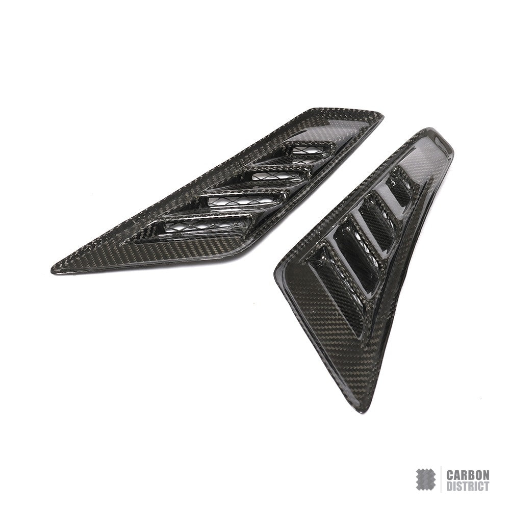 Honda Civic Type R (FK2) dry carbon fibre side vents — UV-stable gloss finish