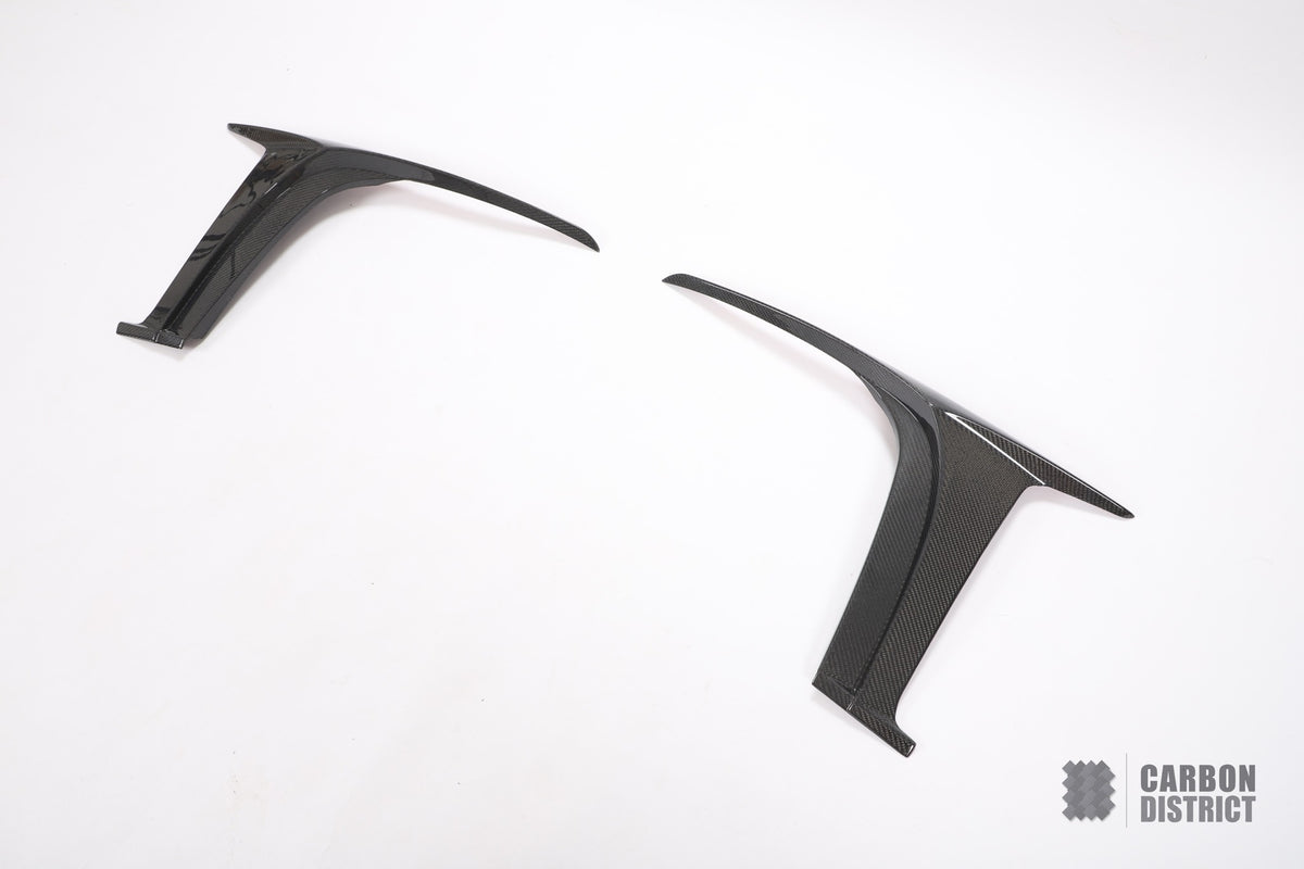 Jaguar F-Type (X152) carbon fibre front canards (SVR) — fits 2013-2020