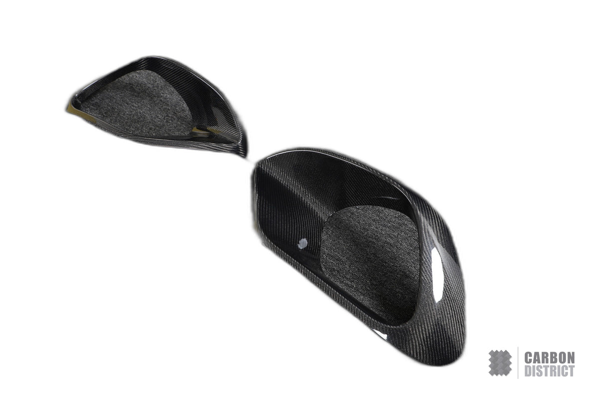 Mercedes CLA (C118) carbon fibre front bumper inserts — UV-stable gloss finish