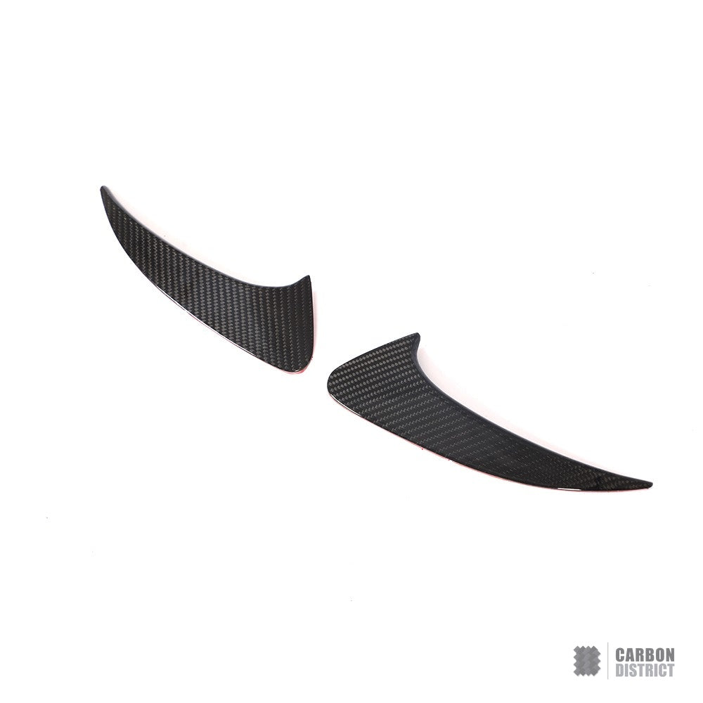 Mercedes CLA (C118) dry carbon fibre rear canards — UV-stable gloss finish