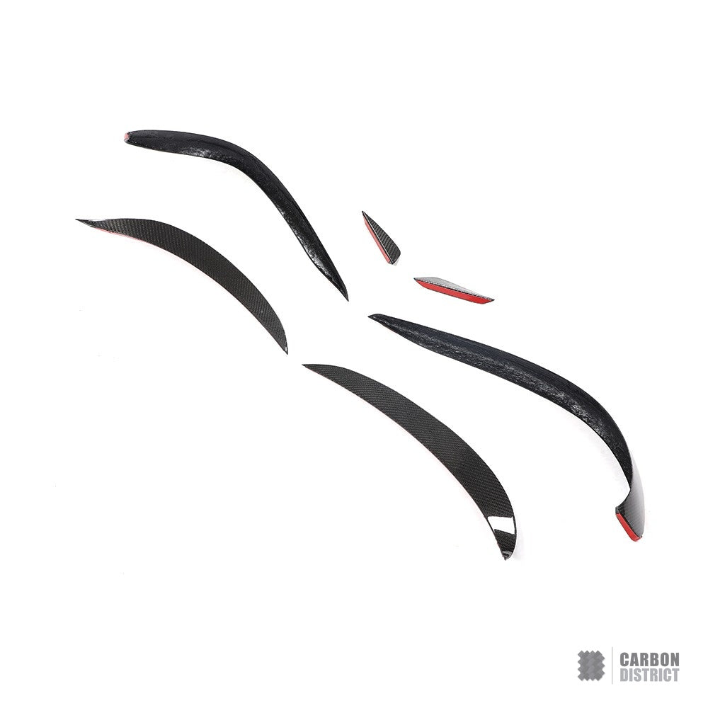Mercedes CLS (C218) carbon fibre front canards (6-piece) — view 5