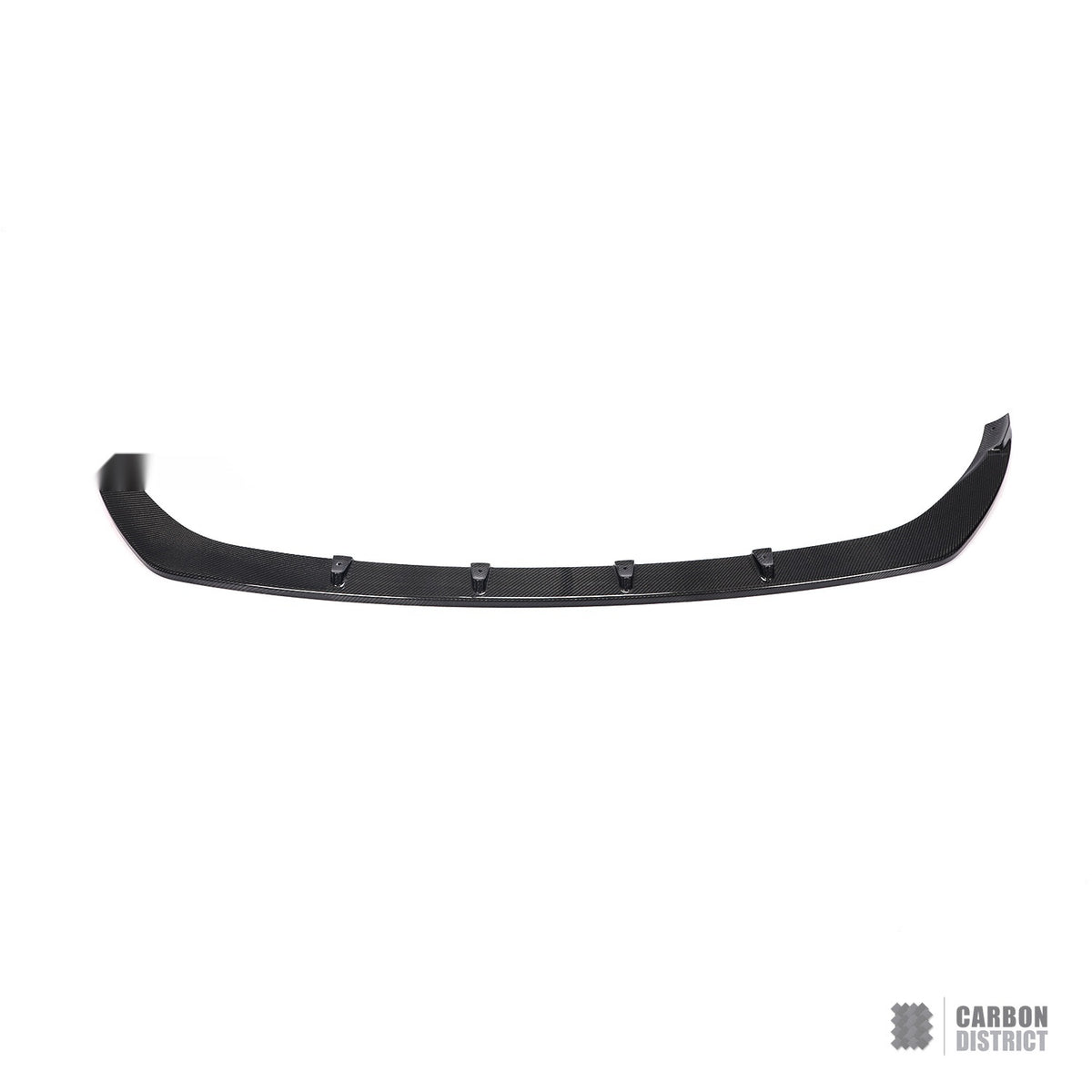 Mercedes C-Class Coupe/Cabriolet (C205/A205) carbon fibre front lip (V2) — UV-stable gloss finish