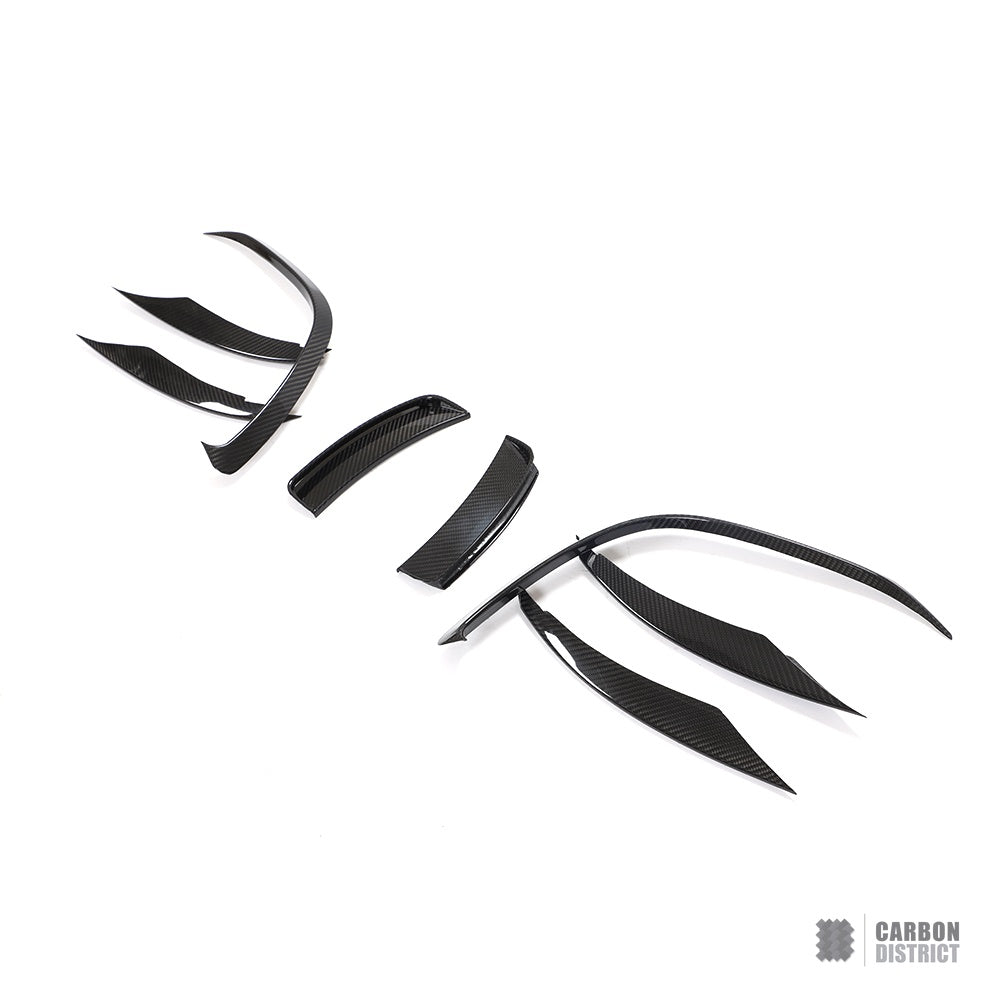 Mercedes A-Class (W177/V177) dry carbon fibre front canards — view 5