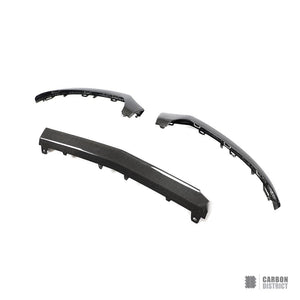 Mercedes C-Class Coupe (W205) carbon fibre front lip — UV-stable gloss finish