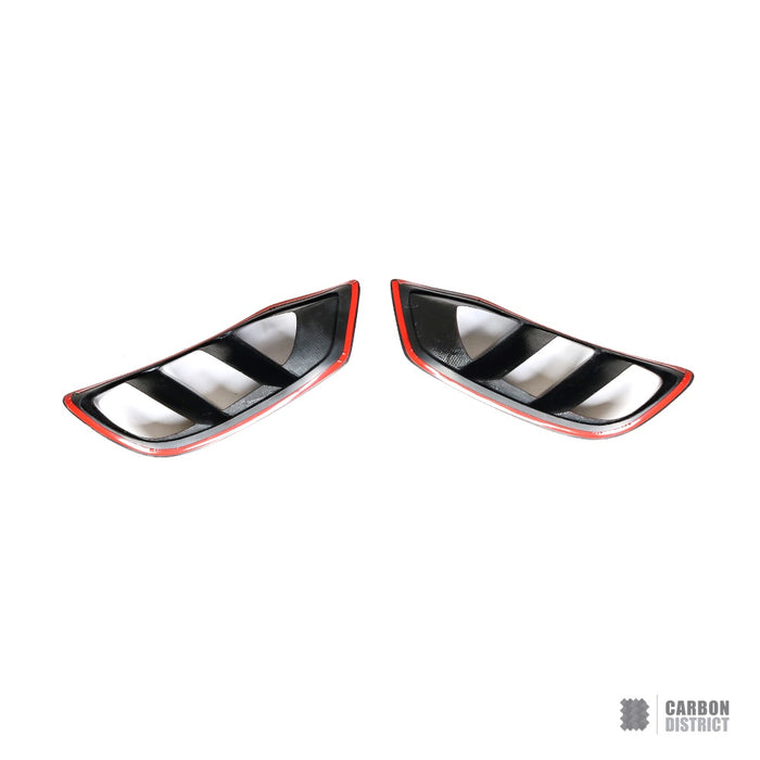 Mercedes C-Class Coupe (W205) Carbon Fibre Front Bumper Inserts