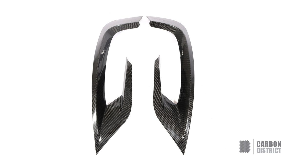 Mercedes S-Class (W222/C217) carbon fibre front bumper inserts
