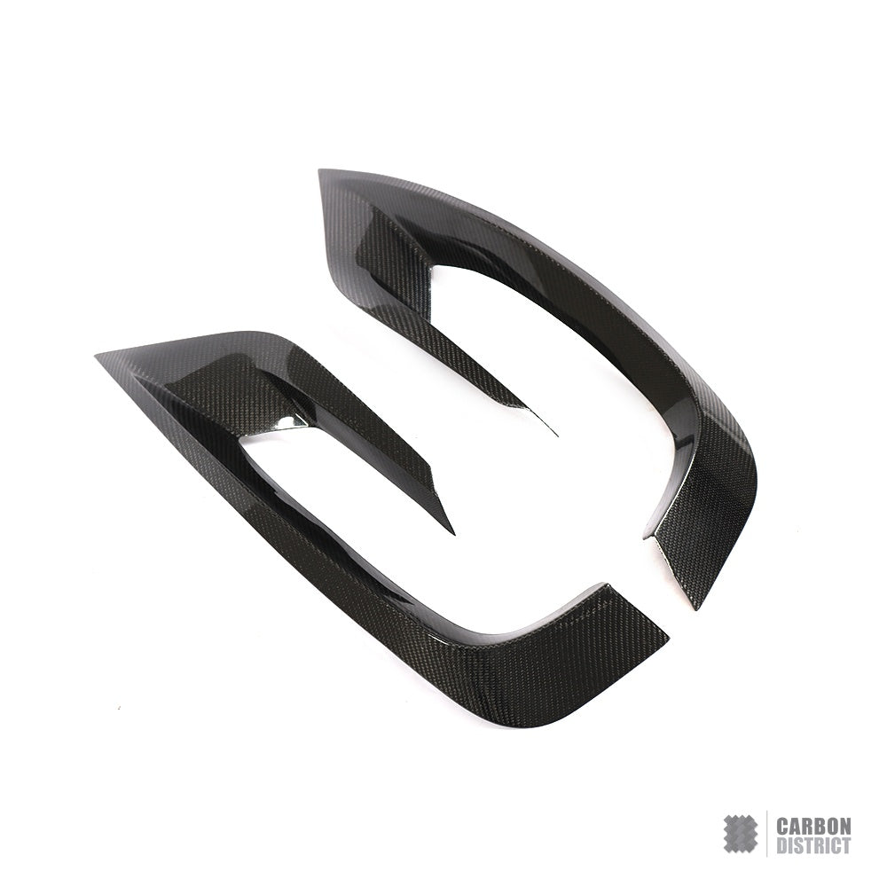 Mercedes S-Class (W222/C217) carbon fibre front bumper inserts — view 4