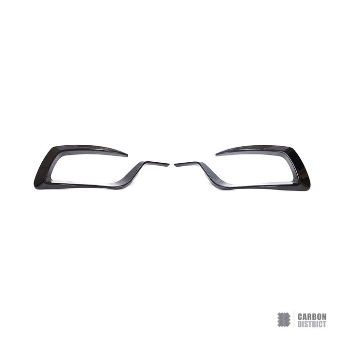 Mercedes V-Class (W447) Dry Carbon Fibre Front Bumper Inserts (V2)