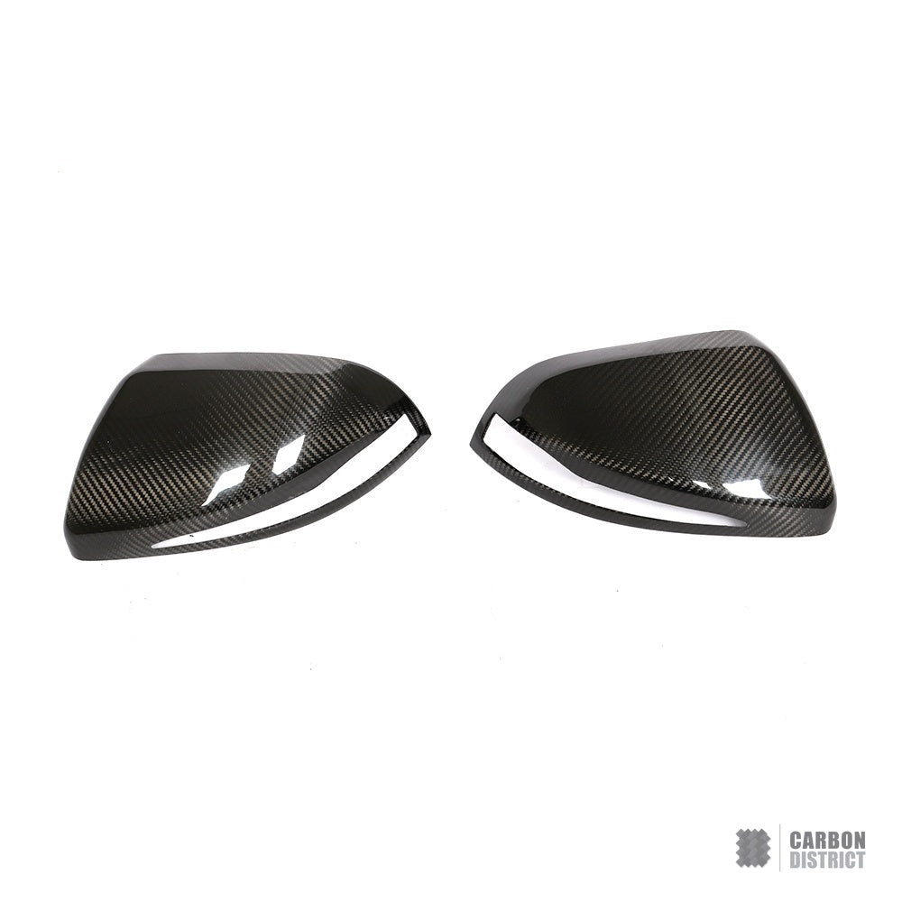 Mercedes V-Class (W447) dry carbon fibre mirror caps — UV-stable gloss finish
