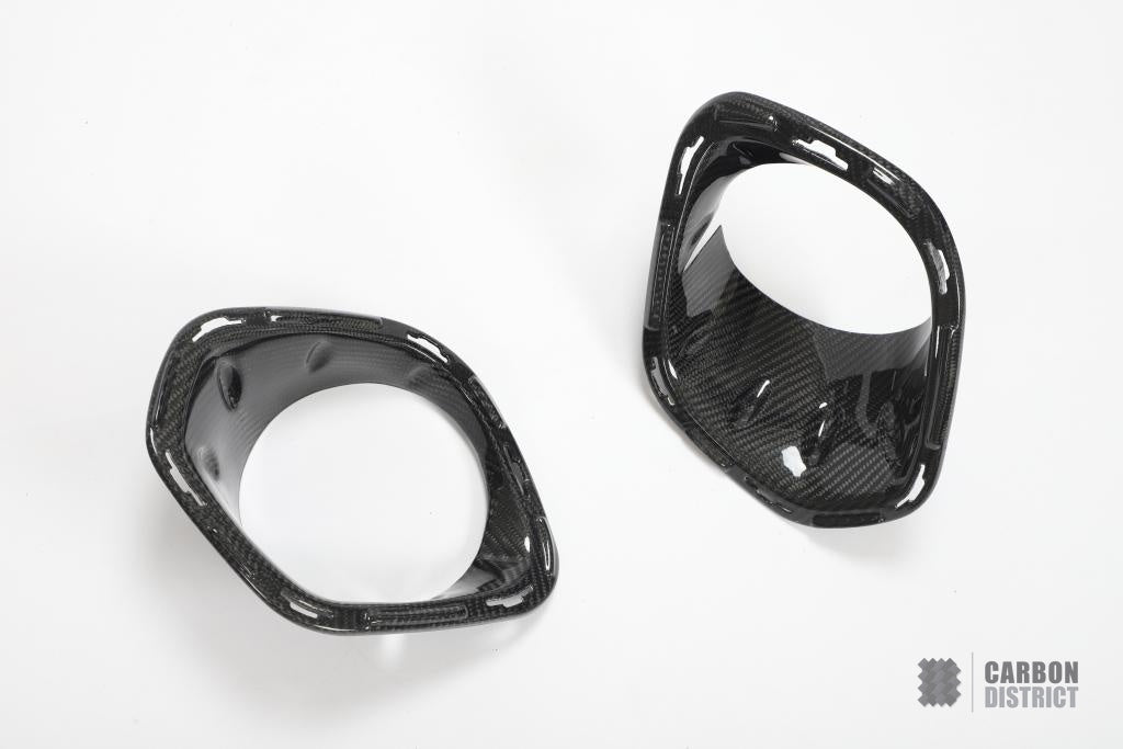 MINI John Cooper Works F56 carbon fibre front light surrounds, pair