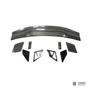 Nissan GT-R R35 carbon fibre rear spoiler, full kit with hardware