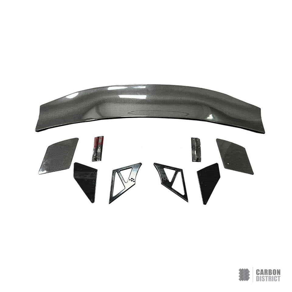 Nissan GT-R R35 carbon fibre rear spoiler, full kit with hardware