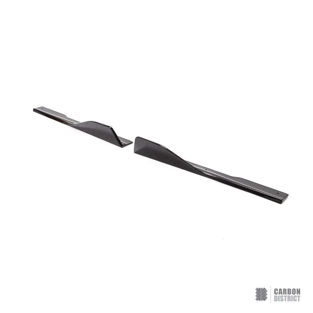 BMW 8 Series/M8 Gran Coupe (G16/F93) dry carbon fibre bumper corners (V2) — UV-stable gloss finish