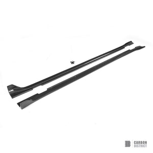 Porsche Panamera (970) carbon fibre side skirts (V1) — UV-stable gloss finish