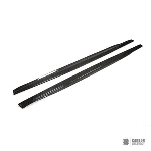 Porsche Panamera (970) carbon fibre side skirts (V3) — UV-stable gloss finish