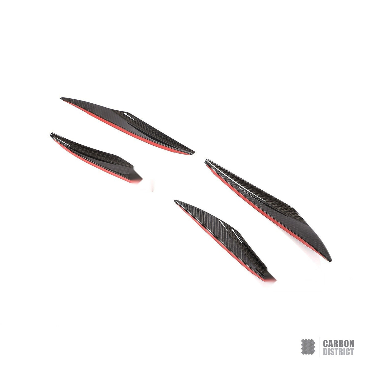 Porsche 911 GT3 (991.1/991.2) dry carbon fibre front canards (4-piece) — fits 2012-2019