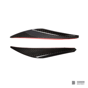 Porsche 911 GT3 (991.1/991.2) dry carbon fibre front canards (4-piece) — view 5