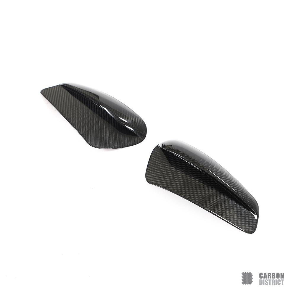 Porsche 911 (992) dry carbon fibre rear bumper vents — studio view 2