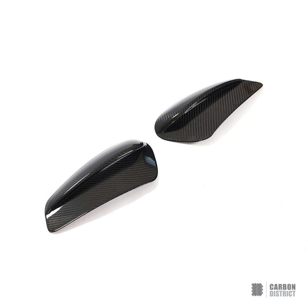 Porsche 911 (992) dry carbon fibre rear bumper vents — studio view 3
