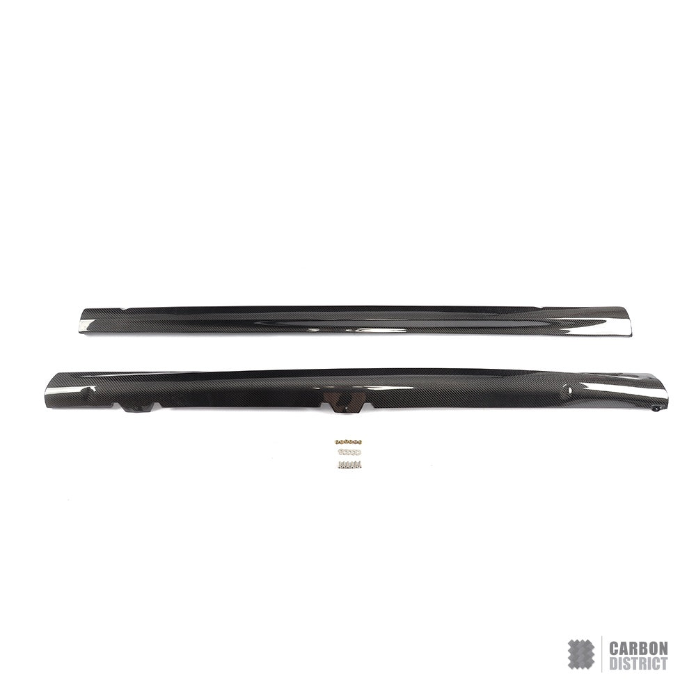 Volkswagen Golf (MK6) Carbon Fibre Side Skirts V2