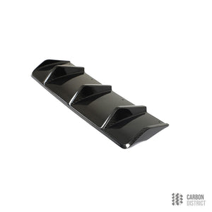 Porsche Macan / Macan GTS (95B.2) carbon fibre rear diffuser — UV-stable gloss finish
