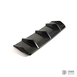 Porsche Macan / Macan GTS (95B.2) carbon fibre rear diffuser — fits 2021-2026
