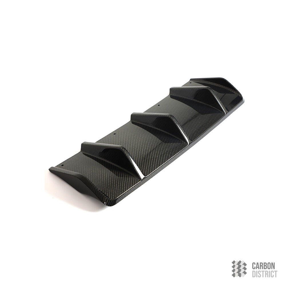 Porsche Macan / Macan GTS (95B.2) carbon fibre rear diffuser — fits 2021-2026