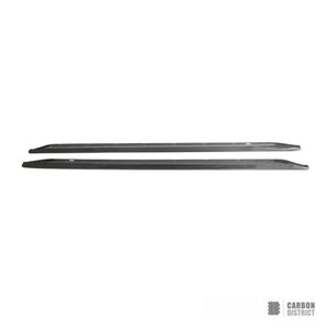 BMW M3 (G80/G81) carbon fibre side skirts (V1) — UV-stable gloss finish