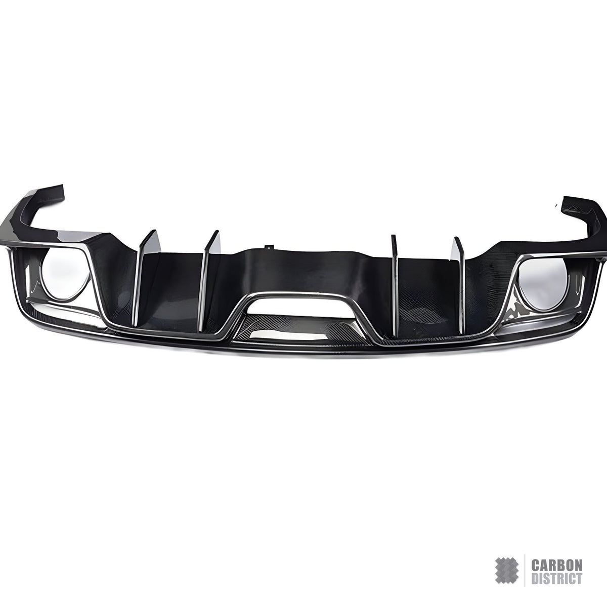 Ford Mustang (S550) carbon fibre rear diffuser — UV-stable gloss finish