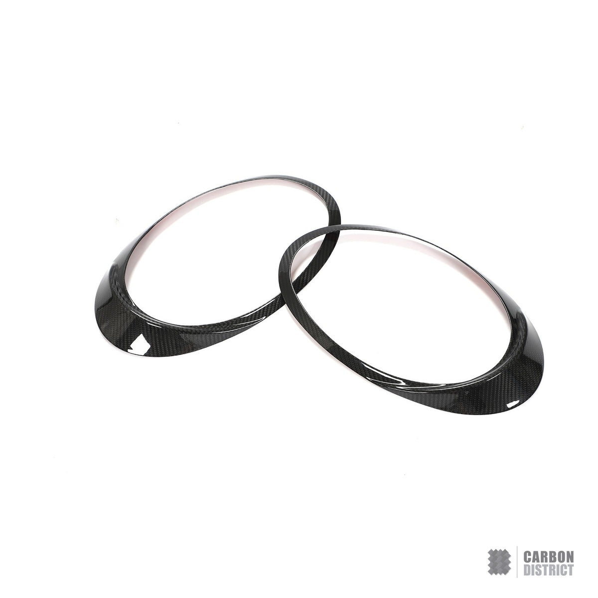 Porsche 911 992 carbon fibre headlight surround rings, left and right pair