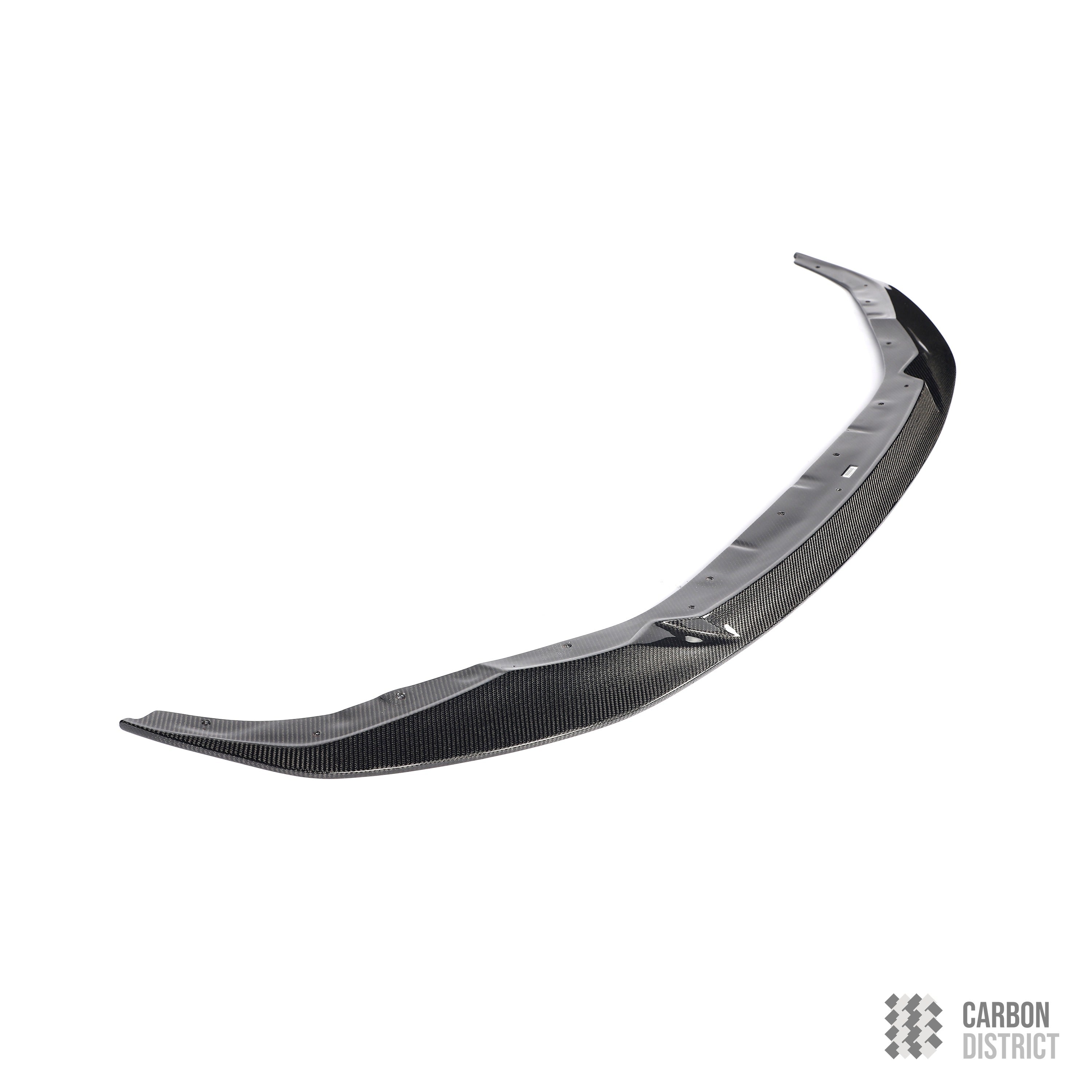 BMW M3/M4 (G80/G82/G83) carbon fibre front lip (1-Piece) — 3K twill gloss finish