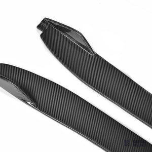 Jaguar F-Type (X152) carbon fibre side skirts — made to order in genuine carbon fibre