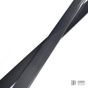 Ford Mustang carbon fibre side skirts — fits 2015-2017