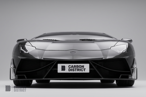 Carbon fibre front bumper fitted to a Lamborghini Aventador LP700-4 - Carbon District