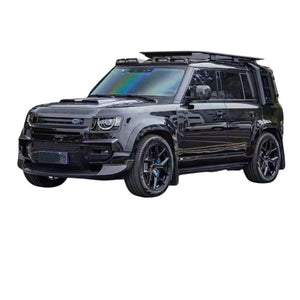 Land Rover Defender (90,110,130) carbon fibre front canards — 3K twill gloss finish